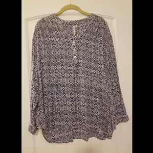 EUC GRAND & GREENE PLUS SIZE 3X BLOUSE